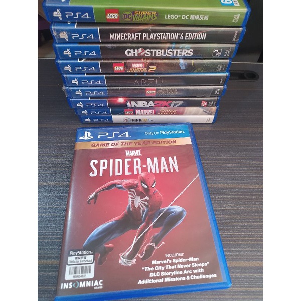 Bd kaset PS 4 second bekas Spiderman