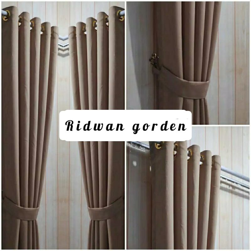 Gorden Jendela & Tirai Pintu Kamar Panjang 1–2 Meter | Korden Ruang Tamu Estetik Minimalis