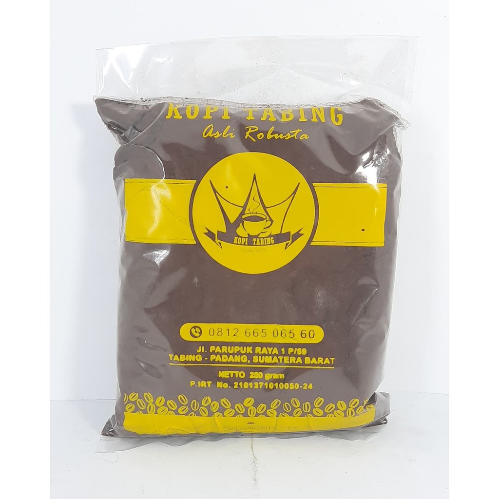 

Kopi Robusta Tabing Khas Padang 250 gram