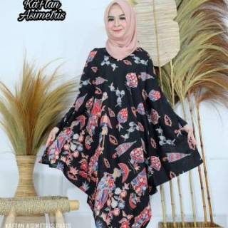 KAFTAN Batik ASIMETRIS Dress Batik MOTIF Cantik ORI BY ...