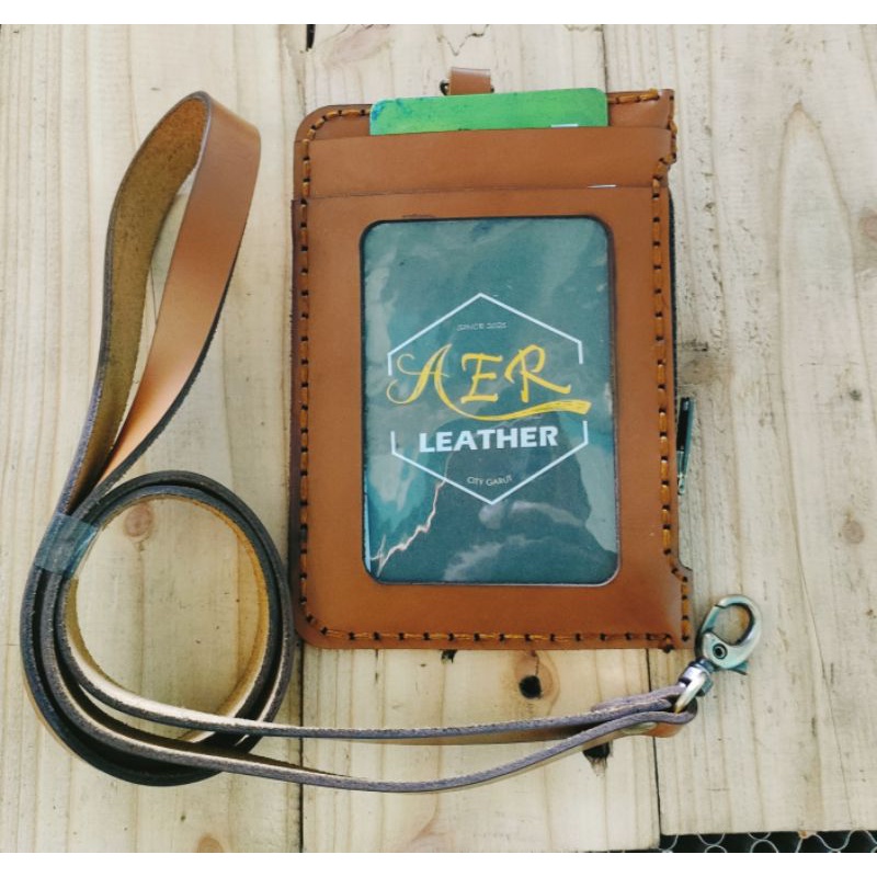 

ID card kukit sapi asli 2 slot 1zipper