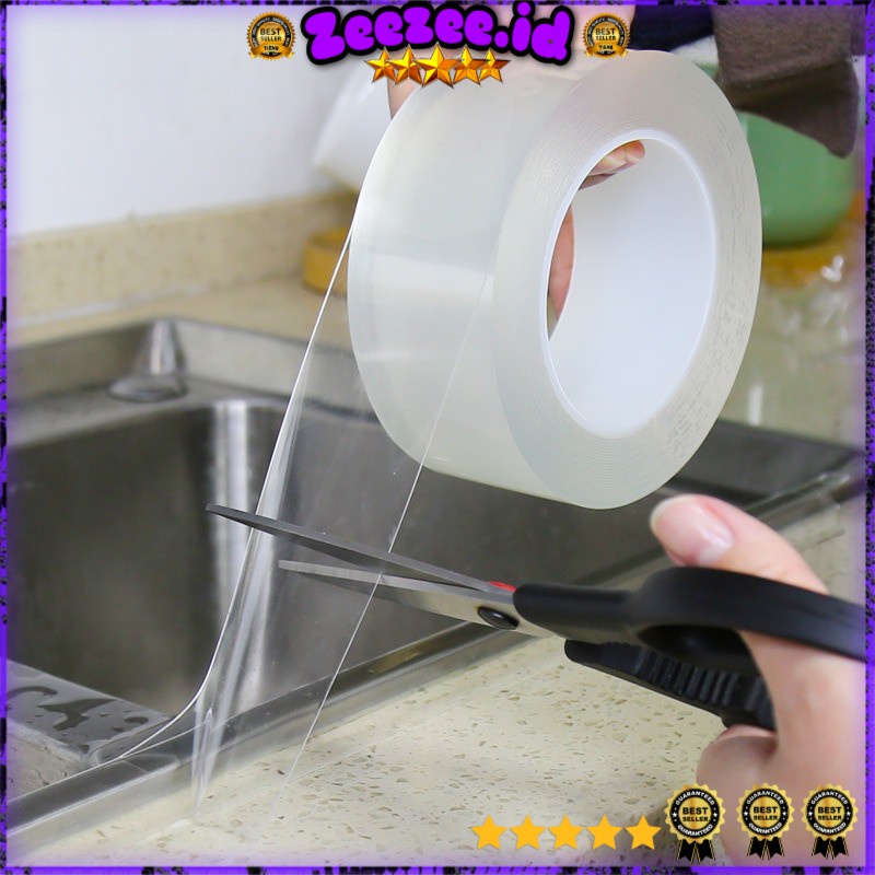 Lakban Waterproof Dapur Kitchen Sink Seal Tape Panjang 3 Meter 5 Meter - Transparent