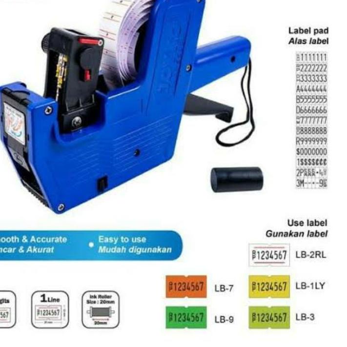 

Hot Sale Mesin Label Harga 1 Baris 8 Digit Price Labeller Joyko MX5500...