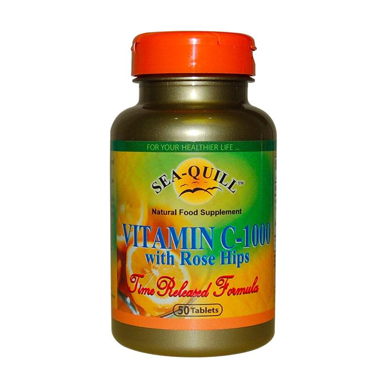 SEA QUIL VIT C 1000 TR@50 SEA-QUILL SEA QUILL VITAMIN C 1000 MG 1000MG WITH ROSE HIPS ANTIOKSIDAN DA