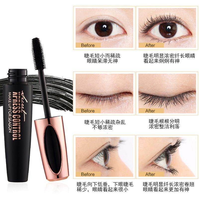 [BISA COD] 4D SILK FIBER MASCARA WATERPROOF / MACFEE SECRET XPRESS CONTROL MAKEUP FOR SEASON MASCARA