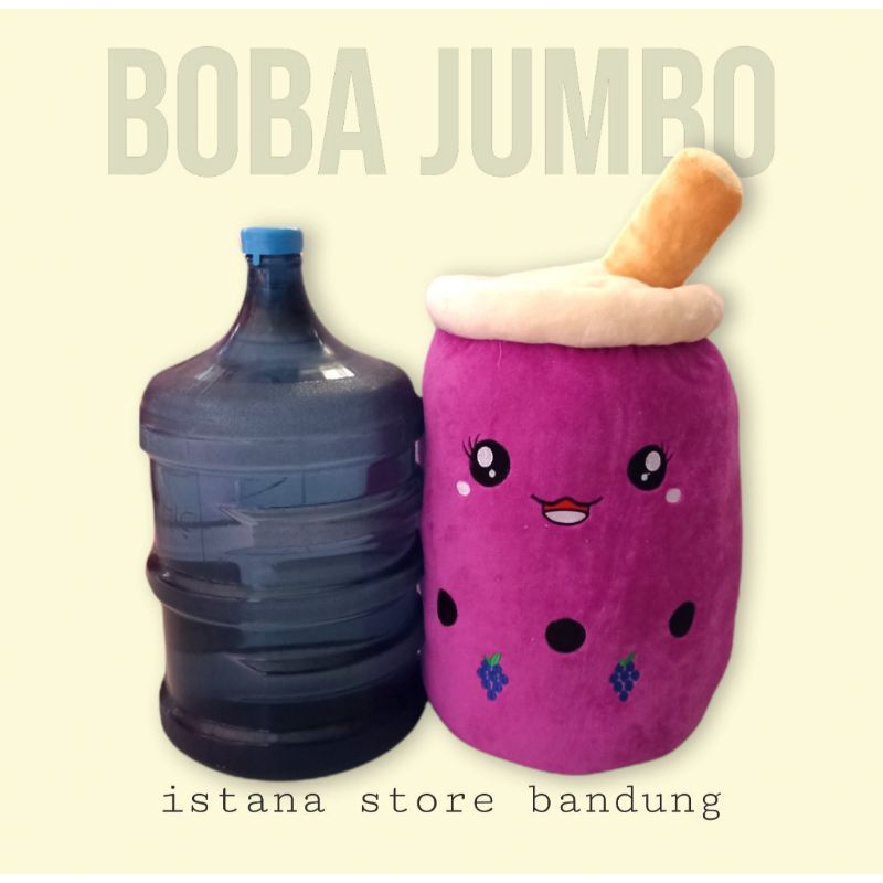 Boneka Boba Jumbo Ungu Purple Lucu 50 Cm Label SNI