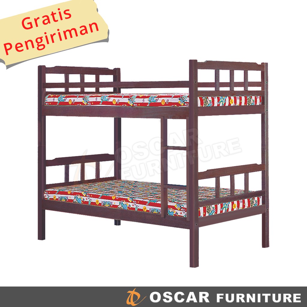 Oscar Furniture - Tempat Tidur Single Susun Minimalis 90 x 200 TTSu