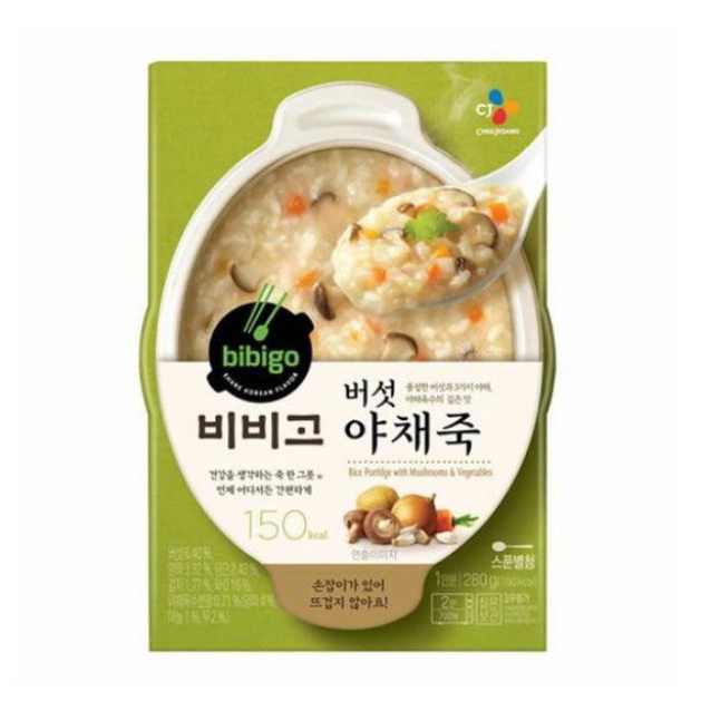 

Bibigo Rice Porridge With Mushrooms & Vegetables 280gram*