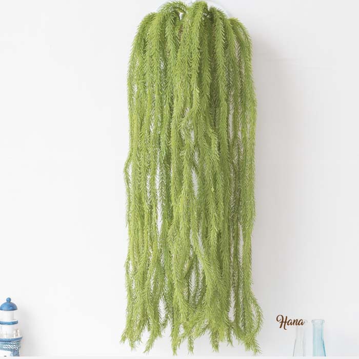 Daun gantung hijau artificial/daun gantung plastik