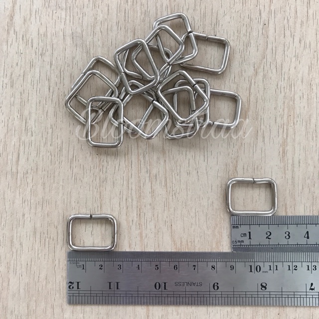 Ring Kotak 2 cm besi 20mm 2cm ATG nikel persegi metal 20 mm bakar silver nickle