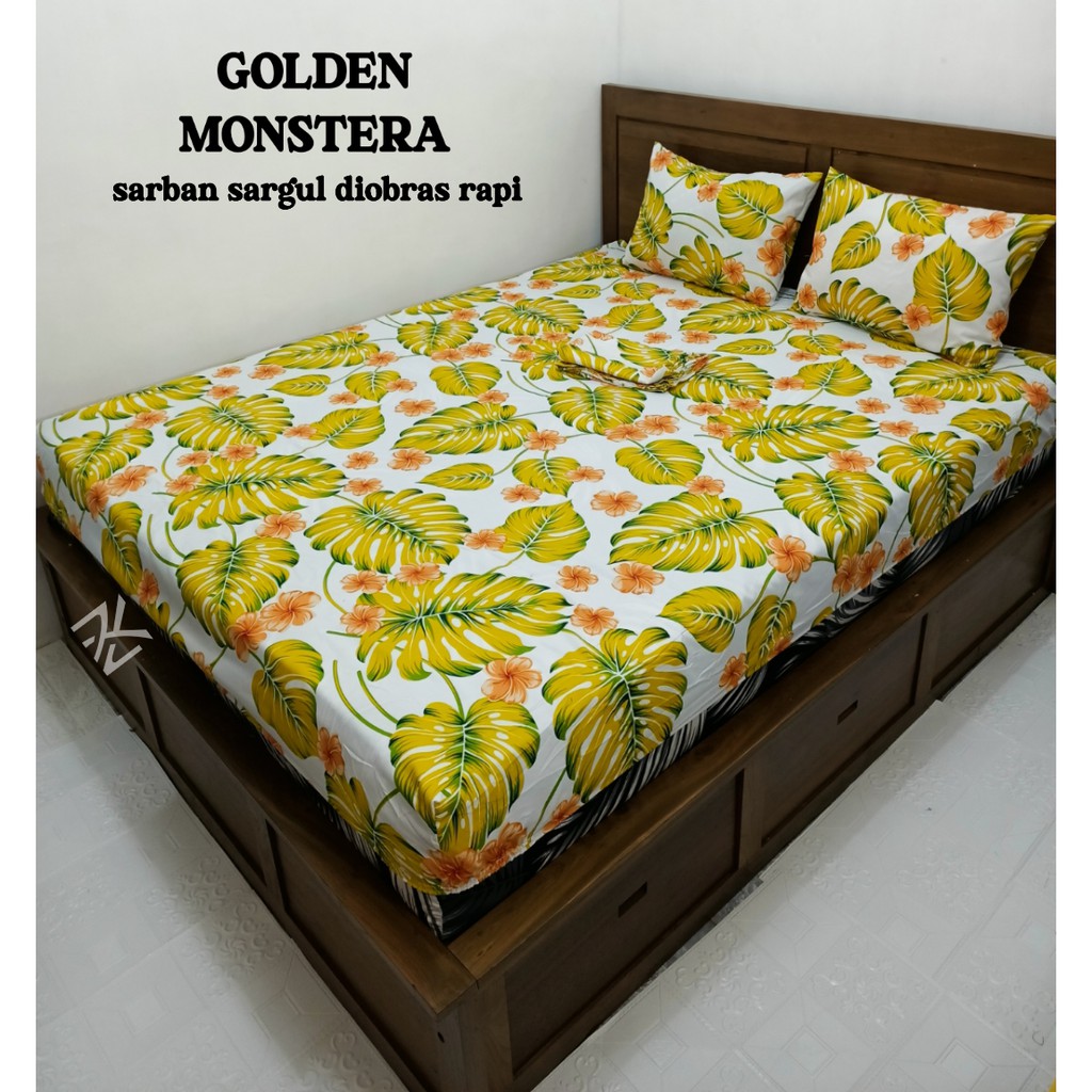 SPREI HOMEMADE PREMIUM / GOLDEN MONSTERA