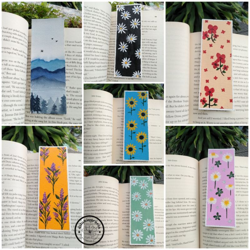 

Bookmark Handpainted | Pembatas Buku Lukis | Pembatas Buku Lucu | Pembatas Buku Aesthetic