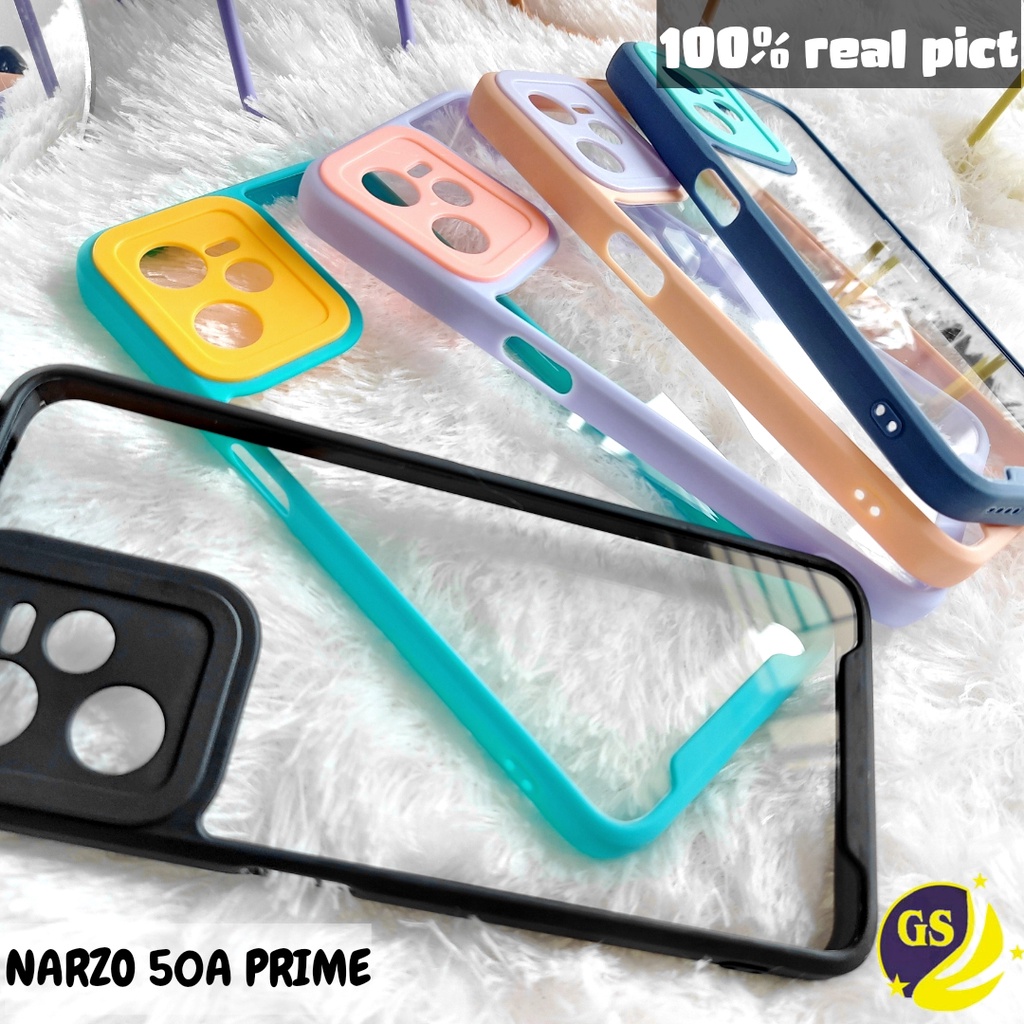 REALME NARZO 50A / NARZO 50A PRIME Case Candy Pastel Bumper Shockproof Macaron Plating Acrylic Casing