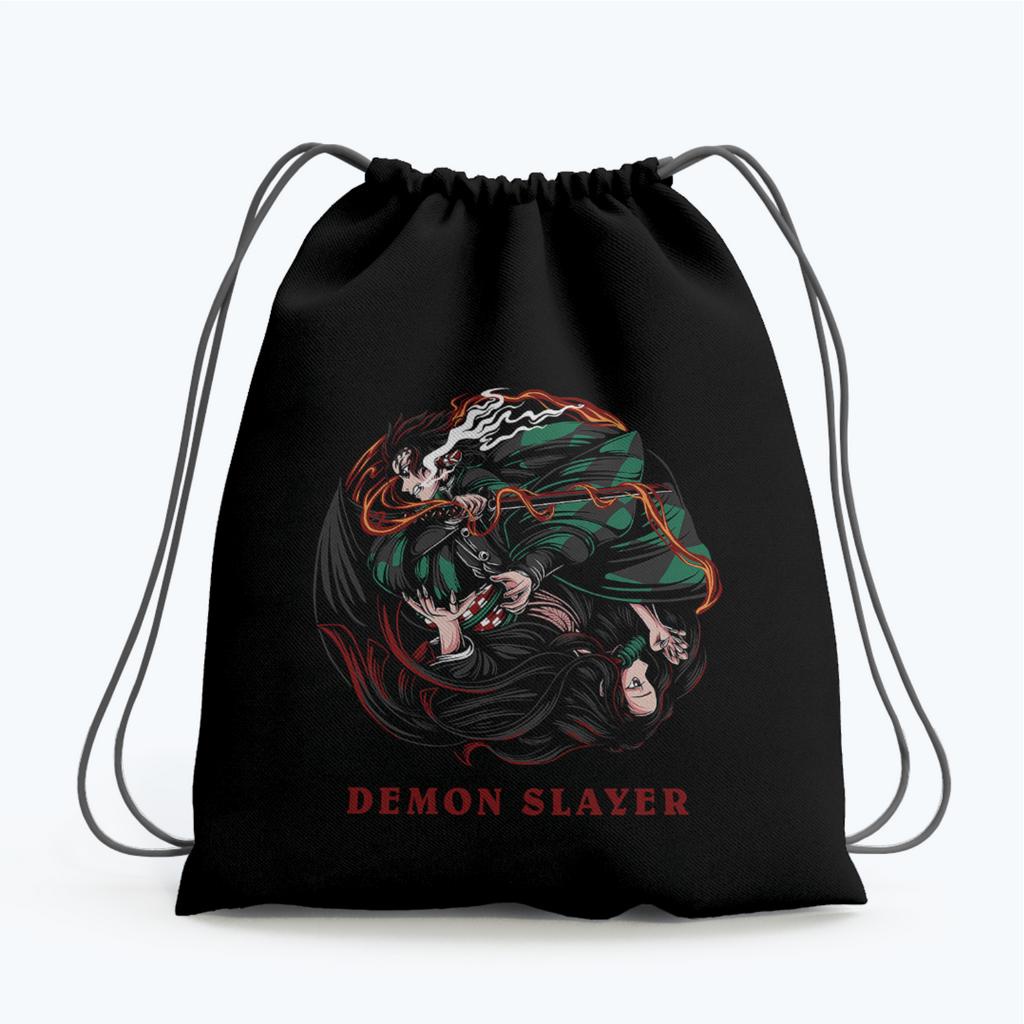 TAS SERUT ANIME KIMETSU NO YAIBA TAS SERUT NEZUKO / STRING BAG OLAHRAGA FUTSAL/ GYM WATERPROOF ANTI AIR