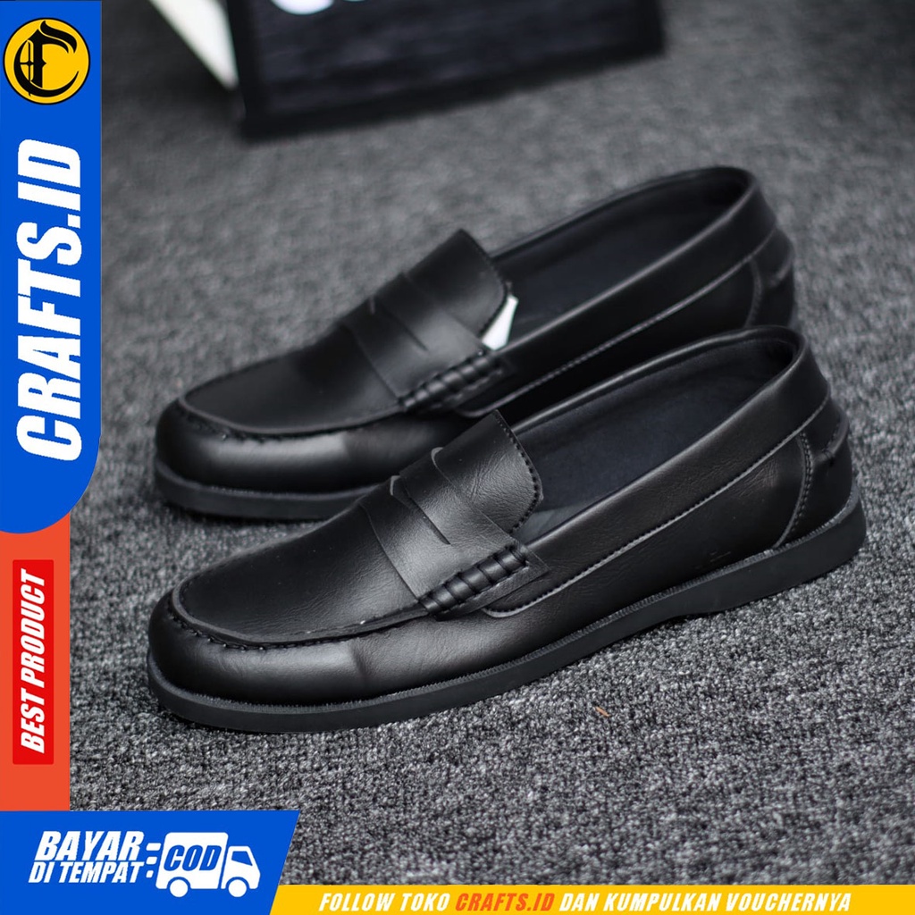 CRAFTS Irics - Sepatu Formal Pantofel Kerja Casual Slop Pria