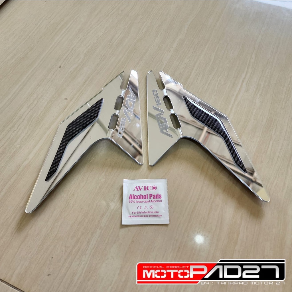 motopad27 garnish footstep honda adv 160 akrilik