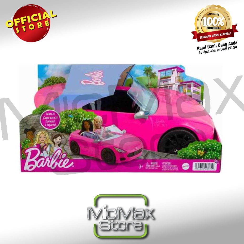 Jual Barbie Glam Convertible Car Mainan Mobil HBT92 | Shopee Indonesia