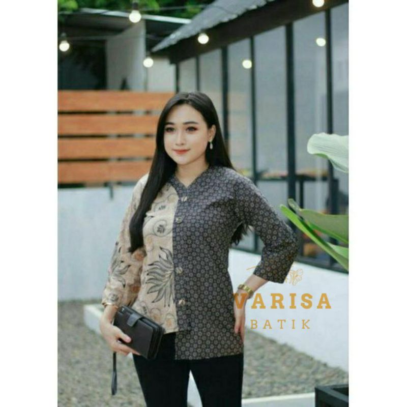 Atasan Batik Blus Batik Bolero Batik Cantik Batik Kantor Seragam S M L XL Terlaris Terbaru