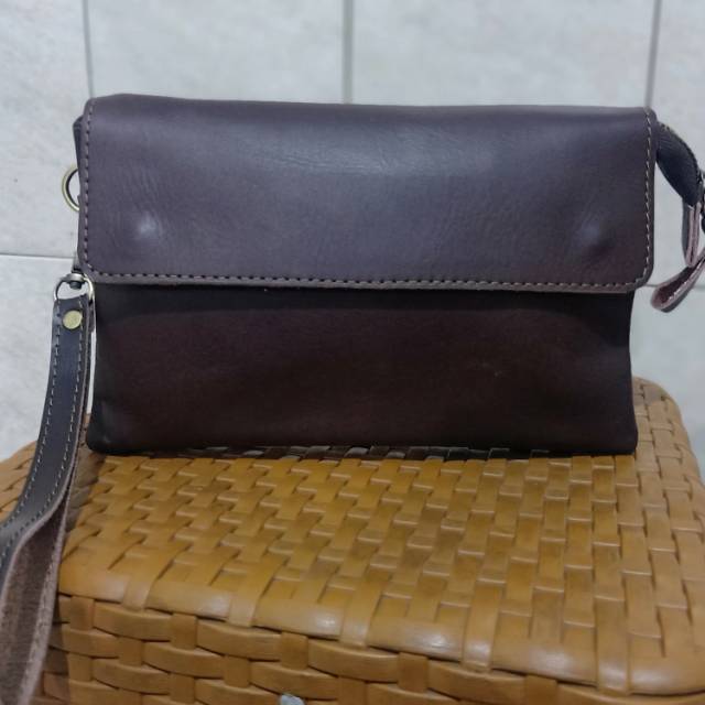 hand bag pria bahan kulit asli kulit dompet pria tas tenteng tas jinjing dompet kulit asli