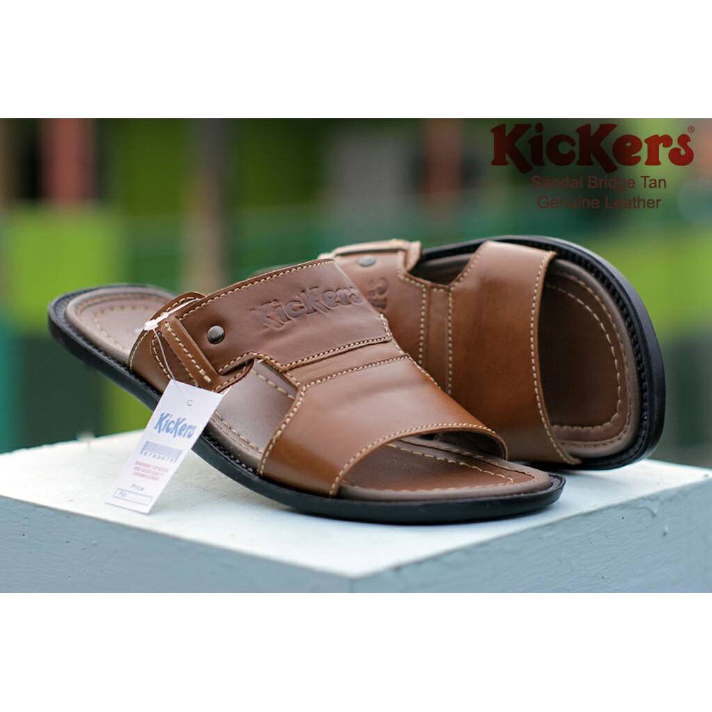 Sendal Pria  Slide Goodnes Urban Bahan Kulit Santai Nyaman 