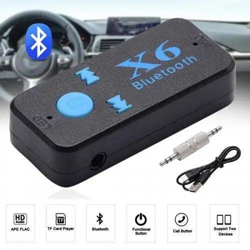 MP3 Player with BLUETOOTH RECEIVER Audio Music WIRELESS CAR X6 Micro SD TF-CARD