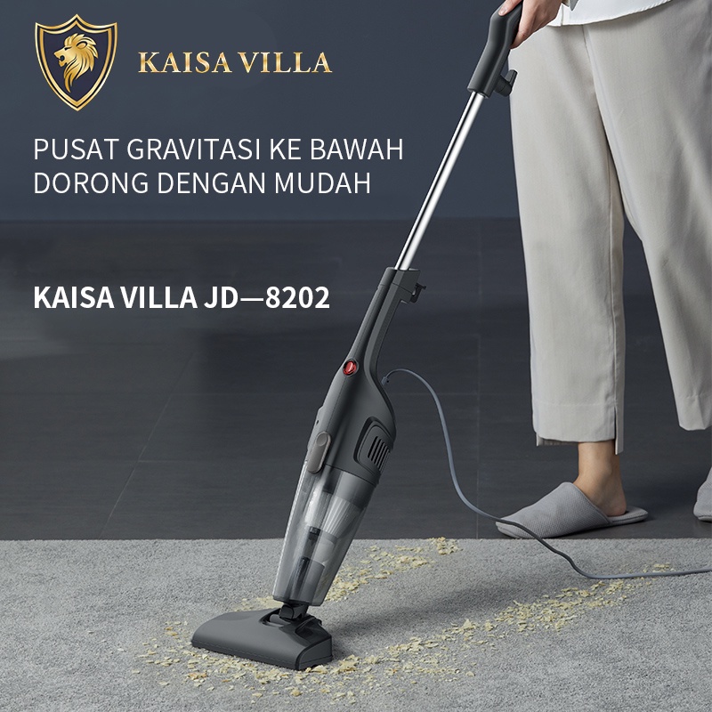 Kaisa Villa Vacuum Cleaner Penyedot Debu Stick Handheld Mini Tanpa Kabel Silent Bed Alat Sedot