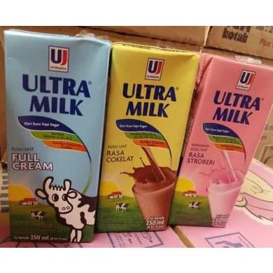 

BAYAR COD Susu Ultra ultramilk 200 ml per dus 200ml fullcream coklat stroberi - Stroberi