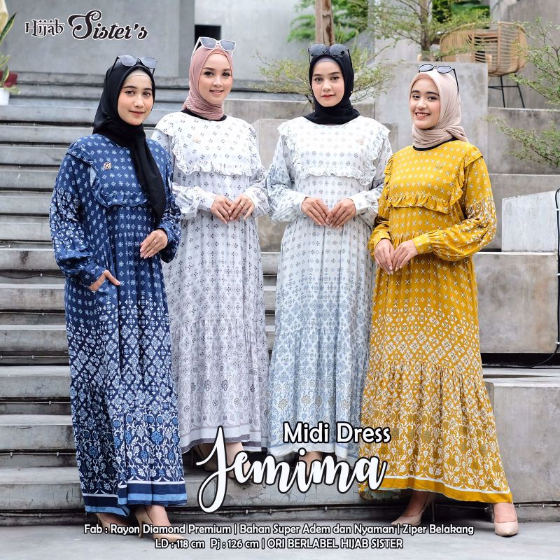 Jemima Midi Dress By Hijab sister