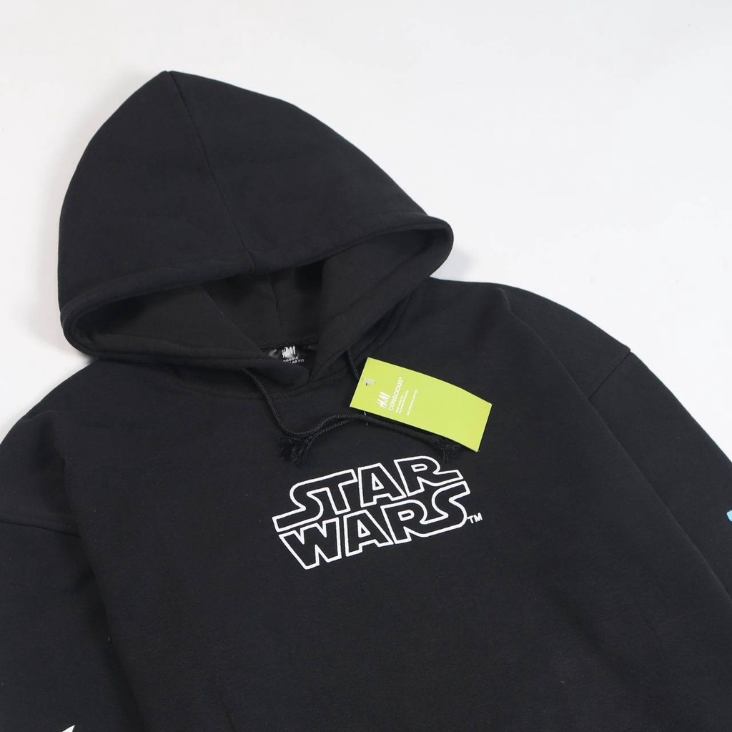 JAKET SWEATER HOODIE H n M STAR WARS CHARACTER SIMPLE UNISEX GOOD QUALITY