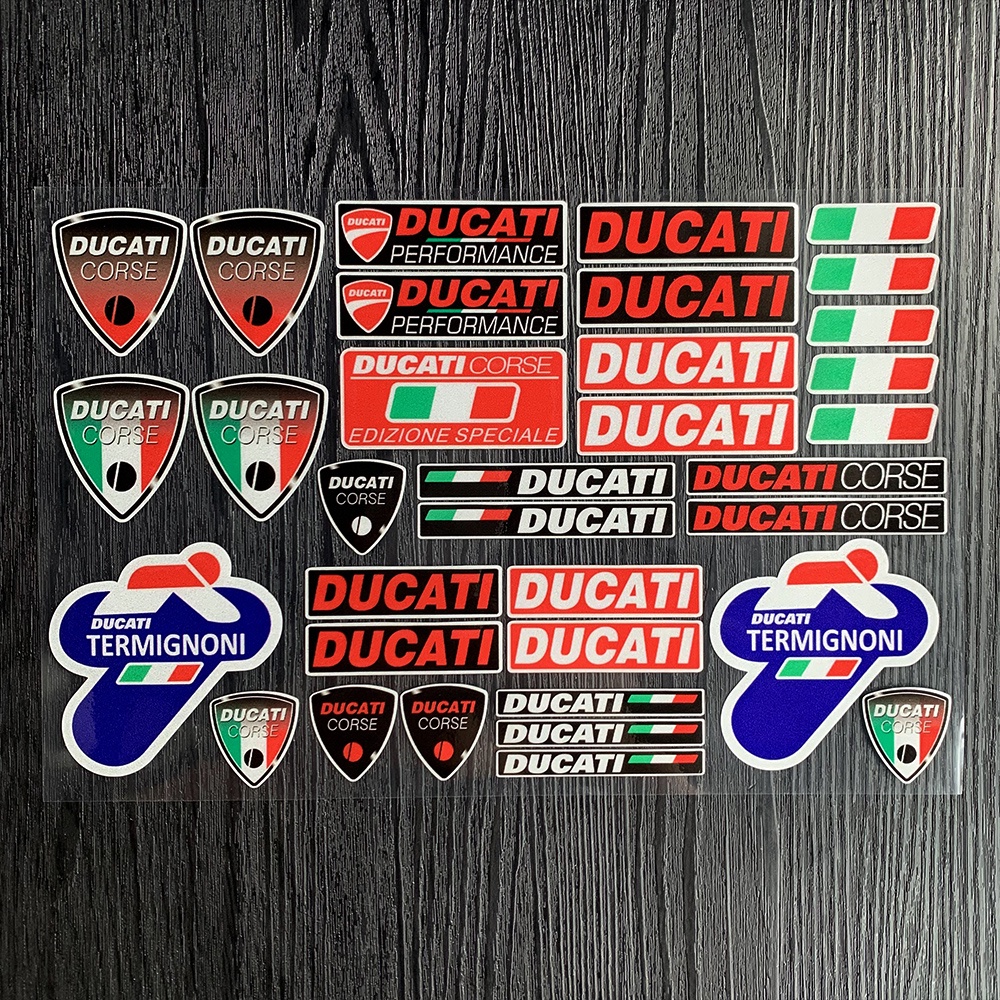 Ducati Sticker Reflektor Dekorasi Helm Motor Ducati 848 959 1098 S 899 1198