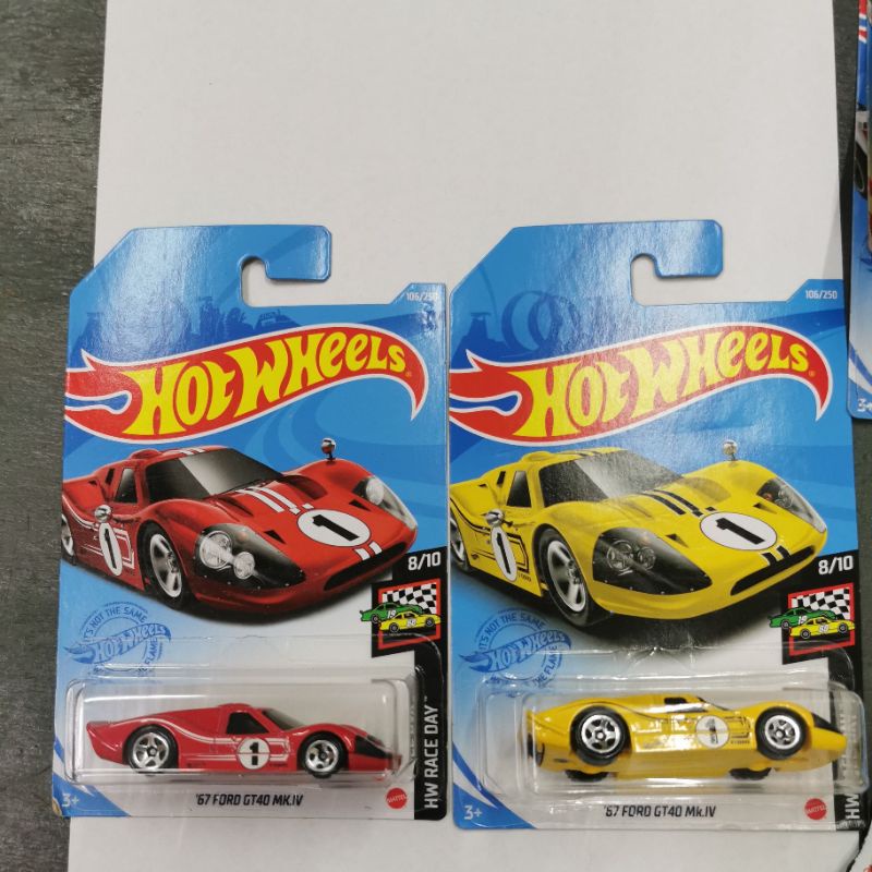 Diecast Hot Wheels 67 Ford GT40 MK.IV HW MK IV GT 40 Hotwheels Merah Mobil Mainan Anak Koleksi Hobi