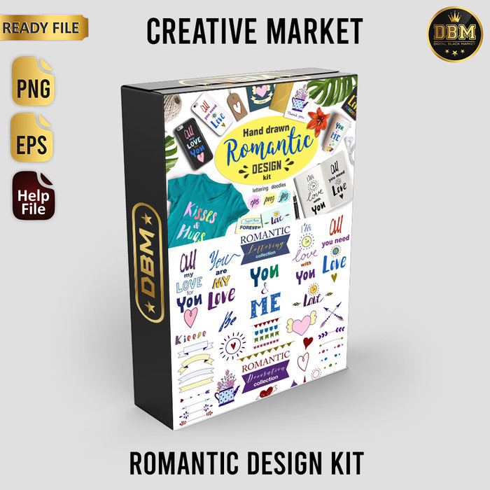 Romantic Design Kit - Vector Designs