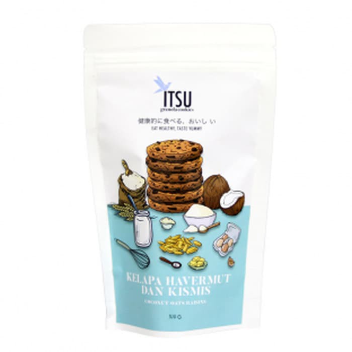 

Itsu CookiesKelapa Havermut dan Kismis 100 gram