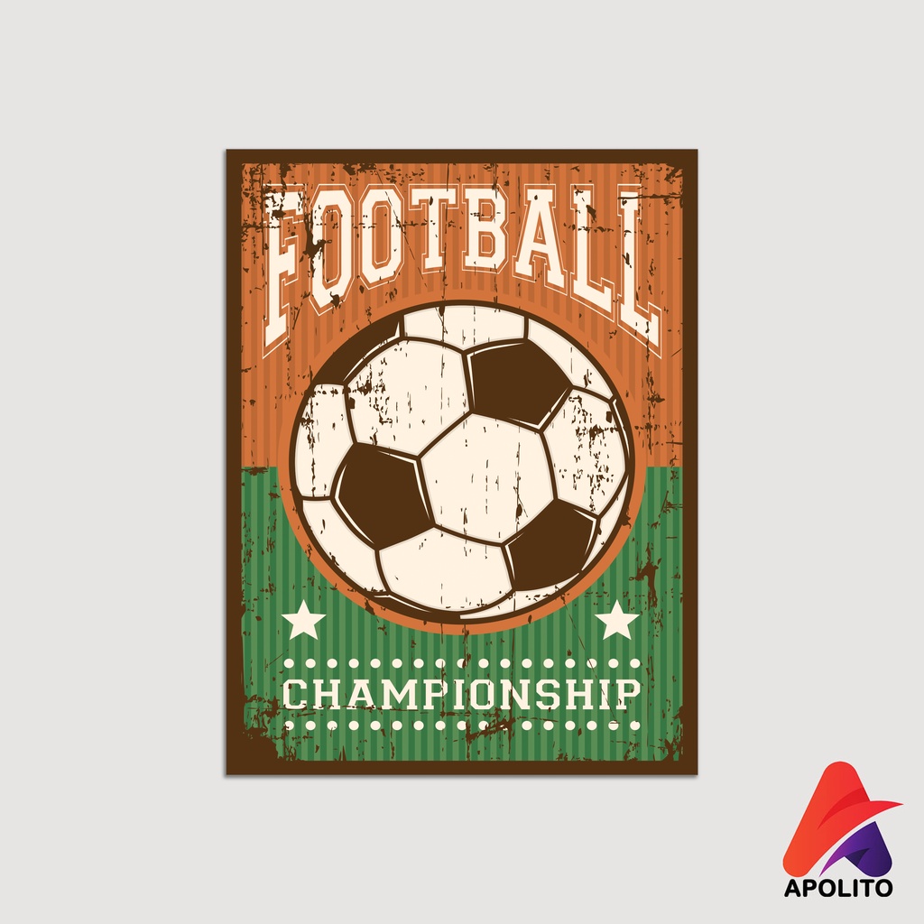 HIASAN DINDING FOOTBALL PAJANGAN APOLITO (15X20) WALL DECOR WALL DECOR HIASAN DINDING