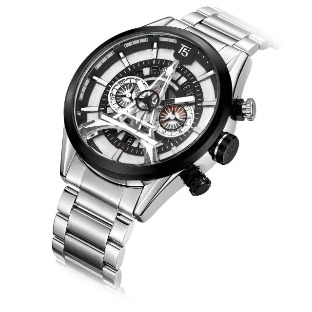 Jam T5 H 3664 original stainless chrono aktif bergaransi free box