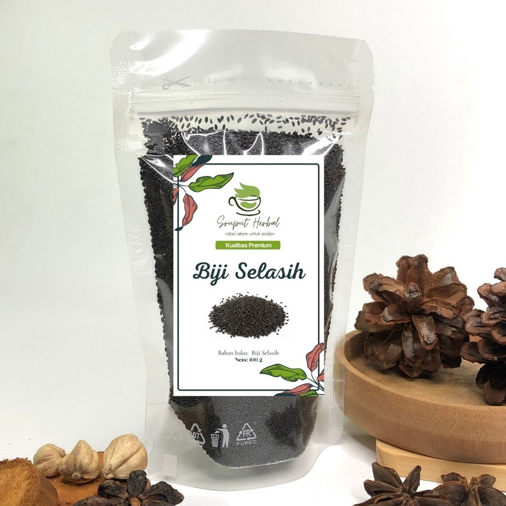 100gr Biji Selasih Premium Basil Seed Berkualitas JSR 100% Sruput Herbal