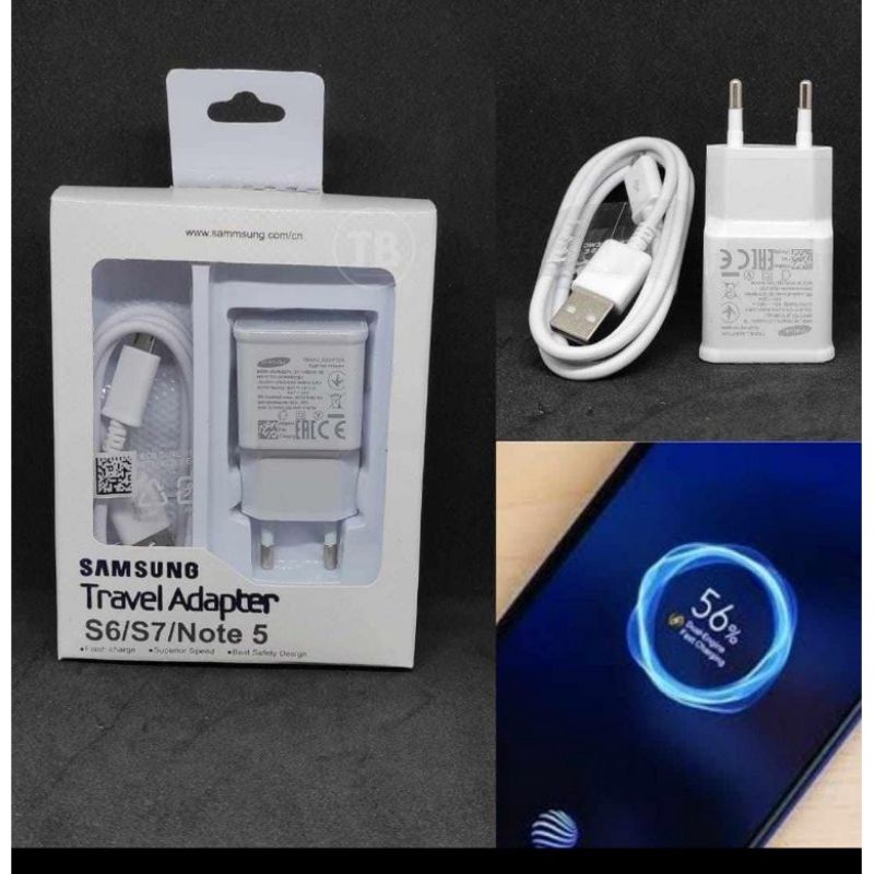 CHARGER SAMSUNG S6 / S7 FAST CHARGING ORIGINAL KN - MICRO USB