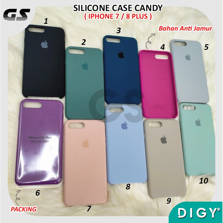 Premium Silicon Candy Soft Case Color Iphone 6 6 PLUS  7 8 7 8 PLUS X XS  XR XS MAX casing polos