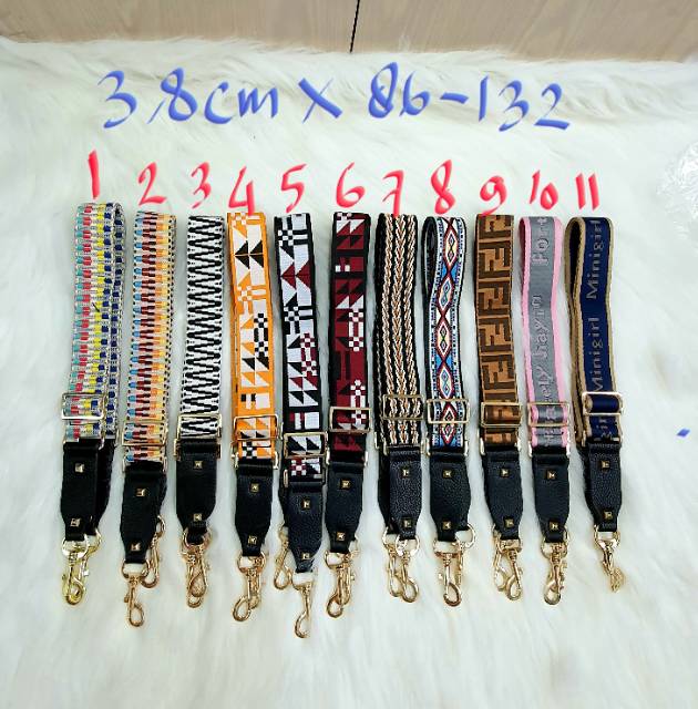 bagstrap fashion adjustable kanvas 3,8cm tas tali panjang selempang strap tas AUS