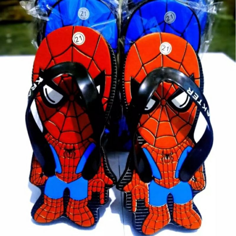 Arkn-SandaL anak kalakter Spidermen Cod bayar di tempat