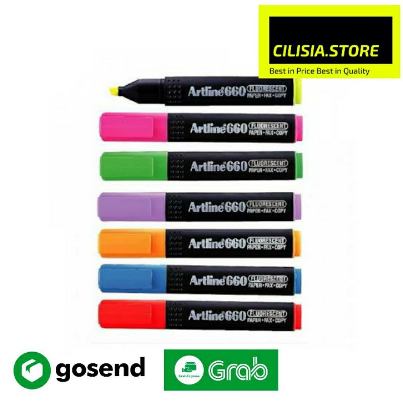 

Artline Highlighter EK-660 Stabilo Artline Penanda Buku Warna