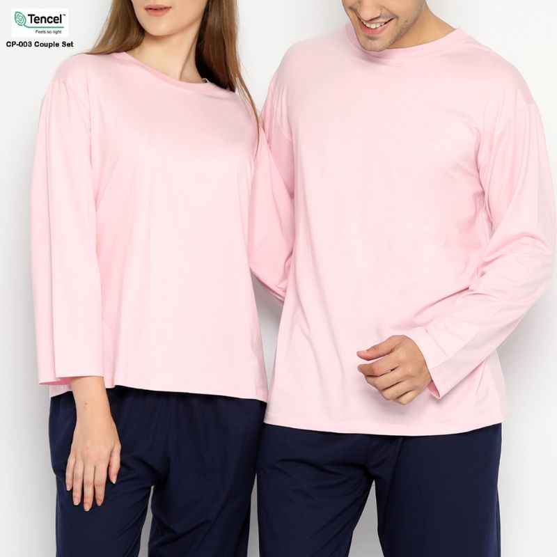 SETELAN PIYAMA COUPLE SET PP TANCEL ORGANIK/BAJU TIDUR WANITA&amp;PRIA