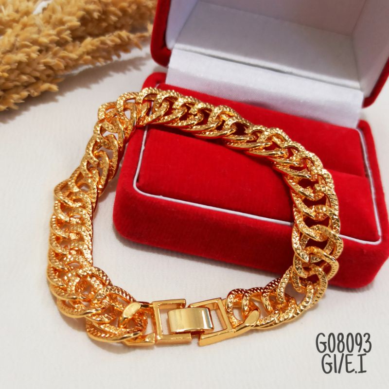 Gelang Sisik Naga Fashion warna gold G08093