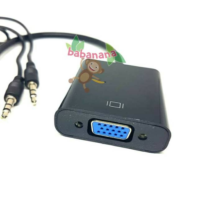 Kabel Konverter hdmi to vga Converter with audio jack 3.5