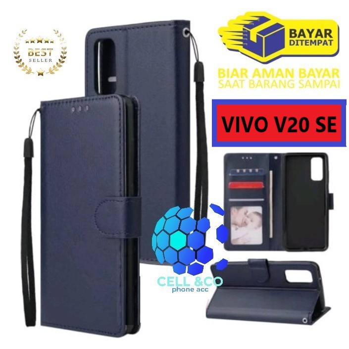 Flip cover VIVO V20 SE Flip case buka tutup kesing hp casing flip case leather wallet