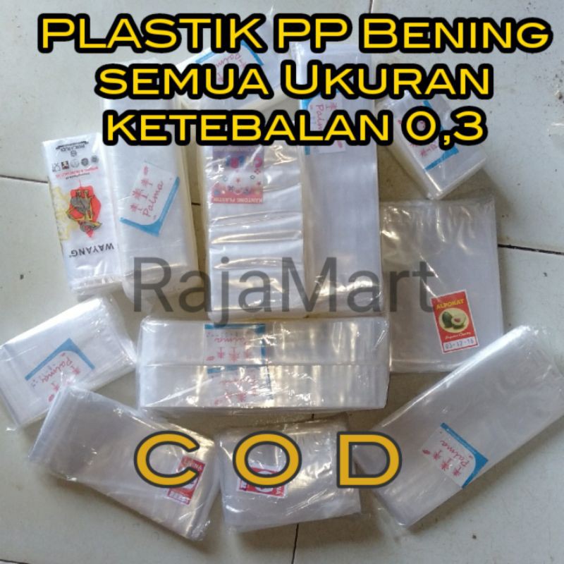 

plastik pp bening 0,3 ukuran kecil