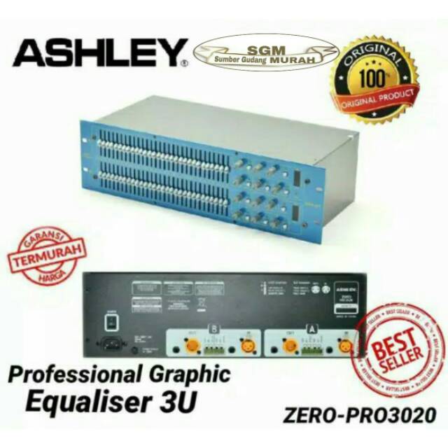 Equaliser Ashley ZERO PRO 3020 Professional Graphic 3U