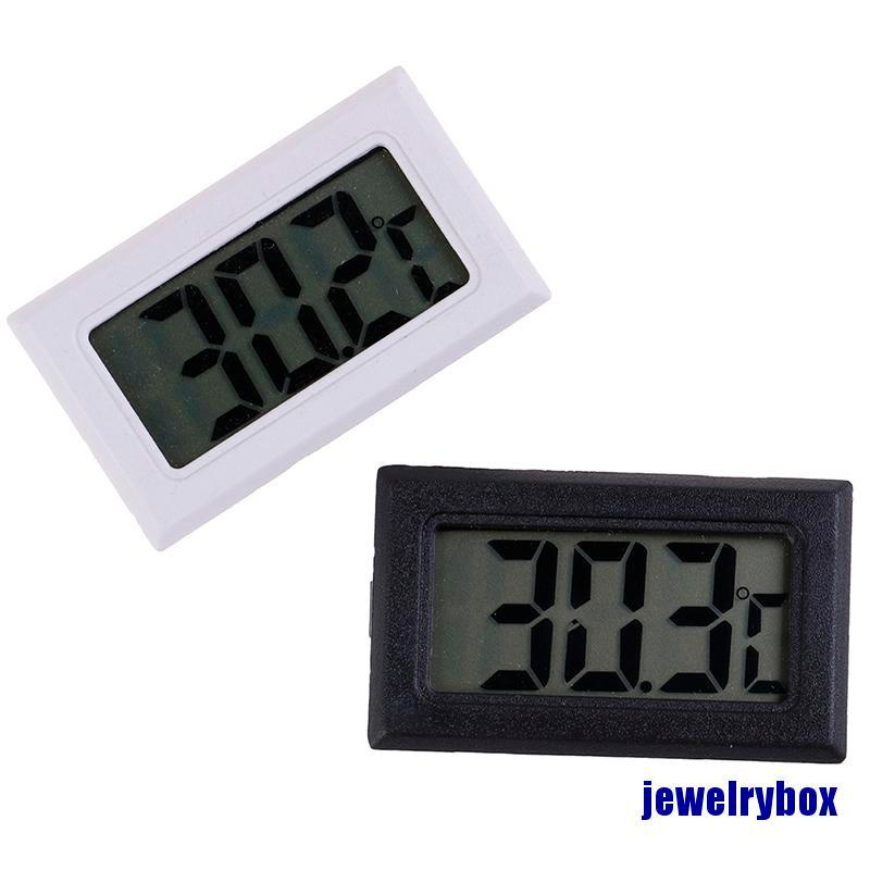 (Jewelrybox) 1pc Termometer / Higrometer Digital Mini Dengan Layar Lcd Untuk Indoor