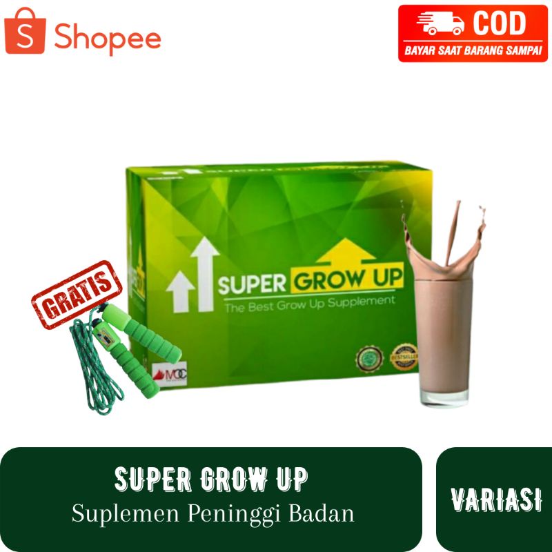 

SUPER GROW UP ORIGINAL PENINGGI BADAN SUSU KALSIUM & ZINC SUPLEMEN