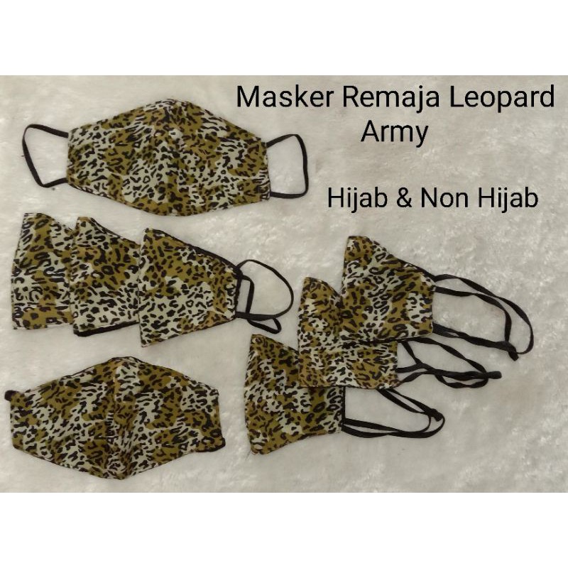 Grosir Masker kain leopard / masker kain macan